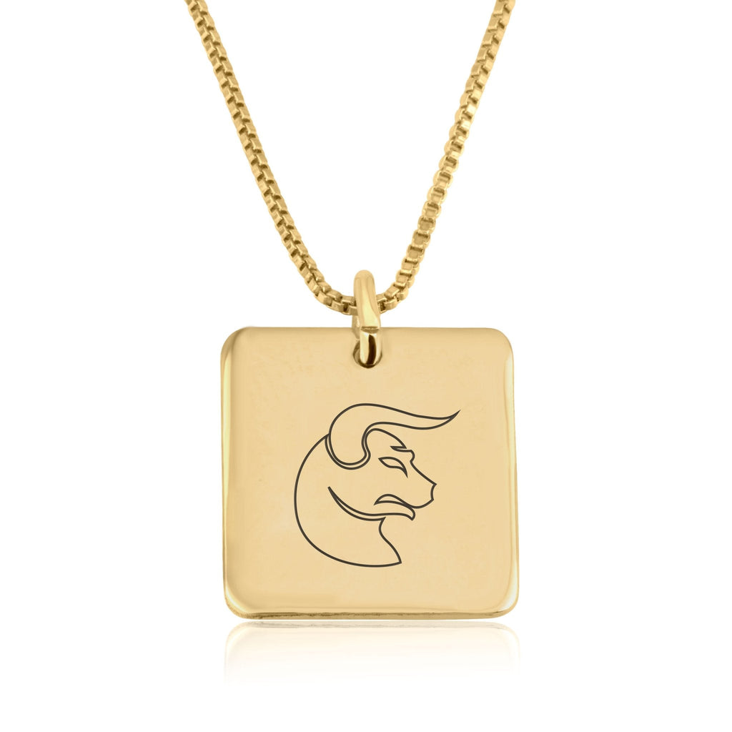 Taurus Zodiac Necklace La Vie Bien Taurus Zodiac Necklace
