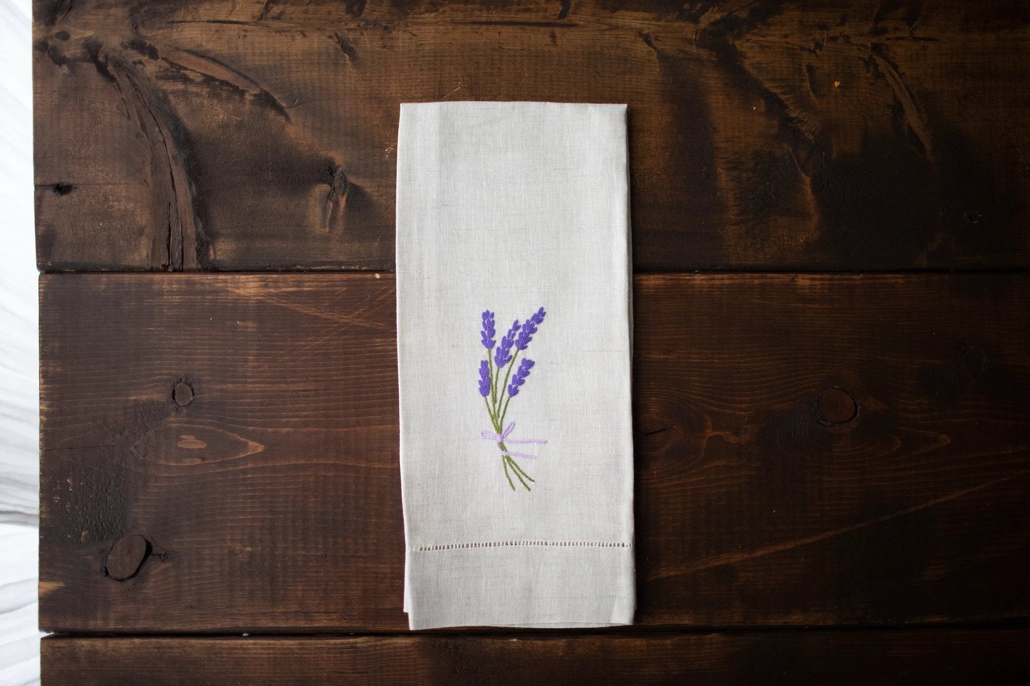 Tea Towel - Lavender Sprig by Maison d'Haiti