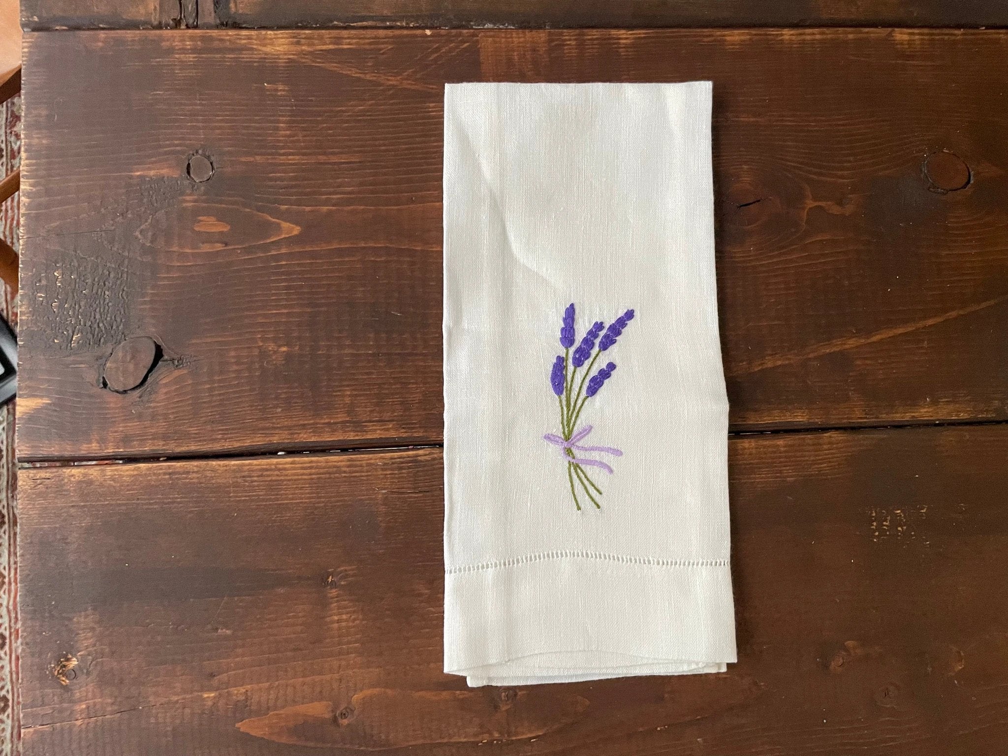 Tea Towel - Lavender Sprig by Maison d'Haiti