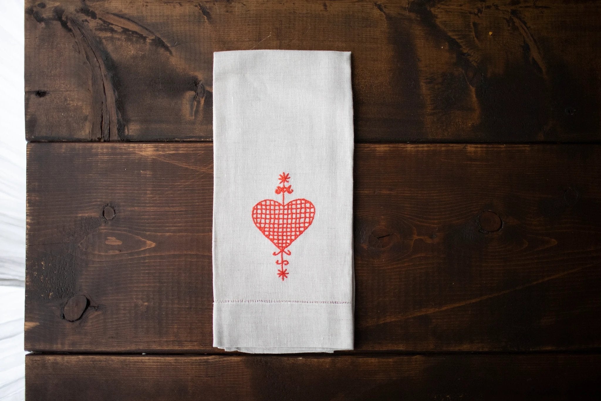 Tea Towels - Veve Erzulie by Maison d'Haiti