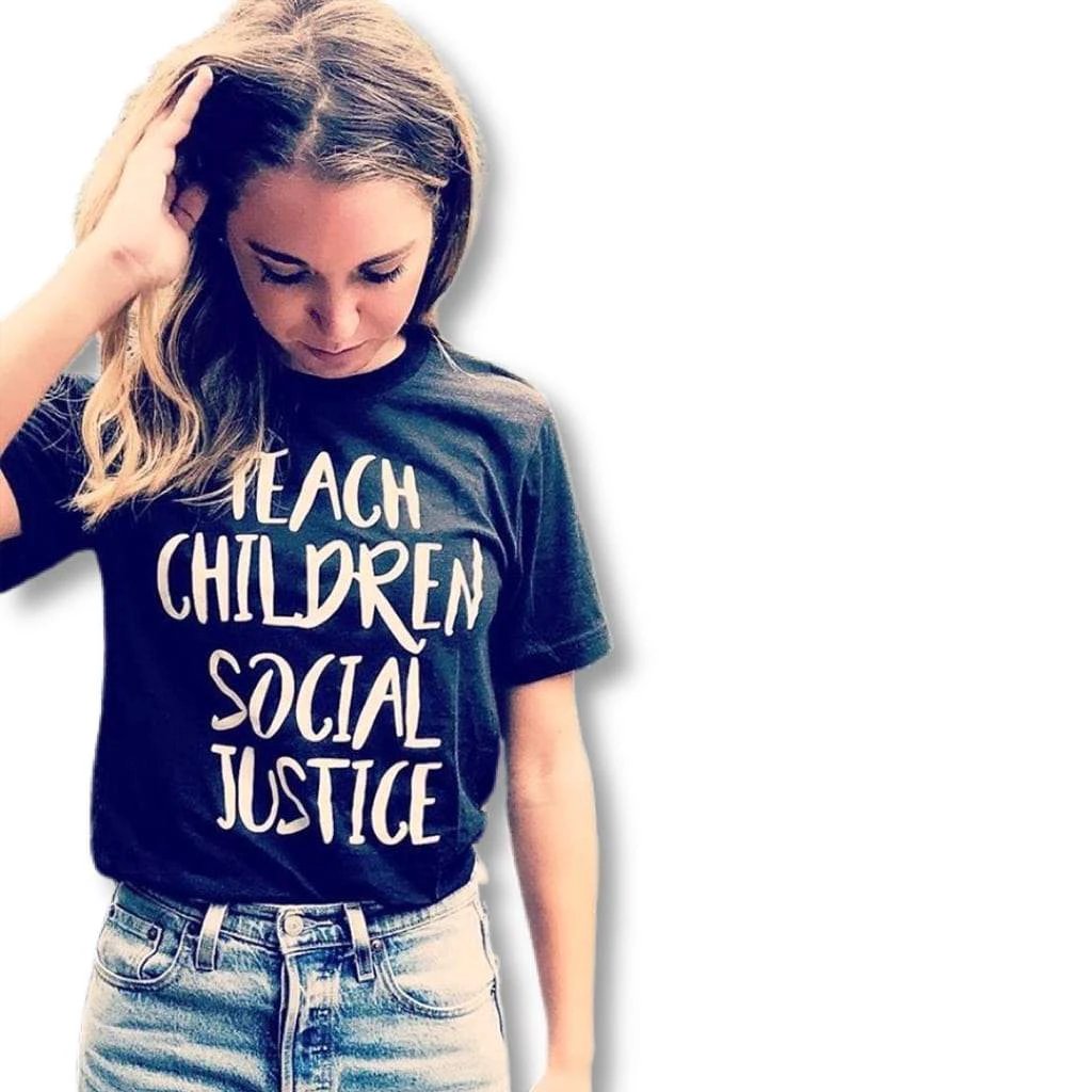 Teach Children Social Justice Classic Tee by Kind Cotton