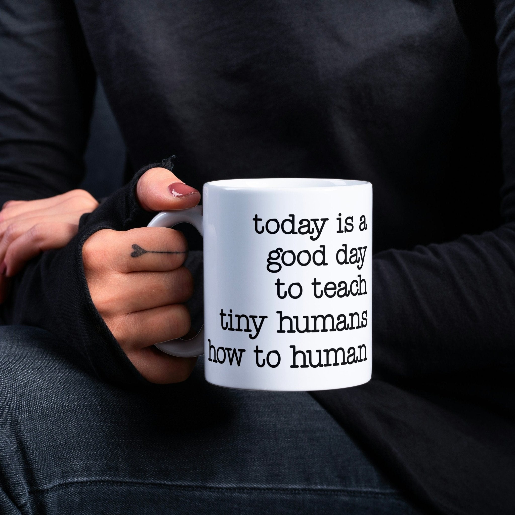 Teaching Tiny Humans Teacher Mug Drinkware La Vie Bien Teaching Tiny Humans Teacher Mug