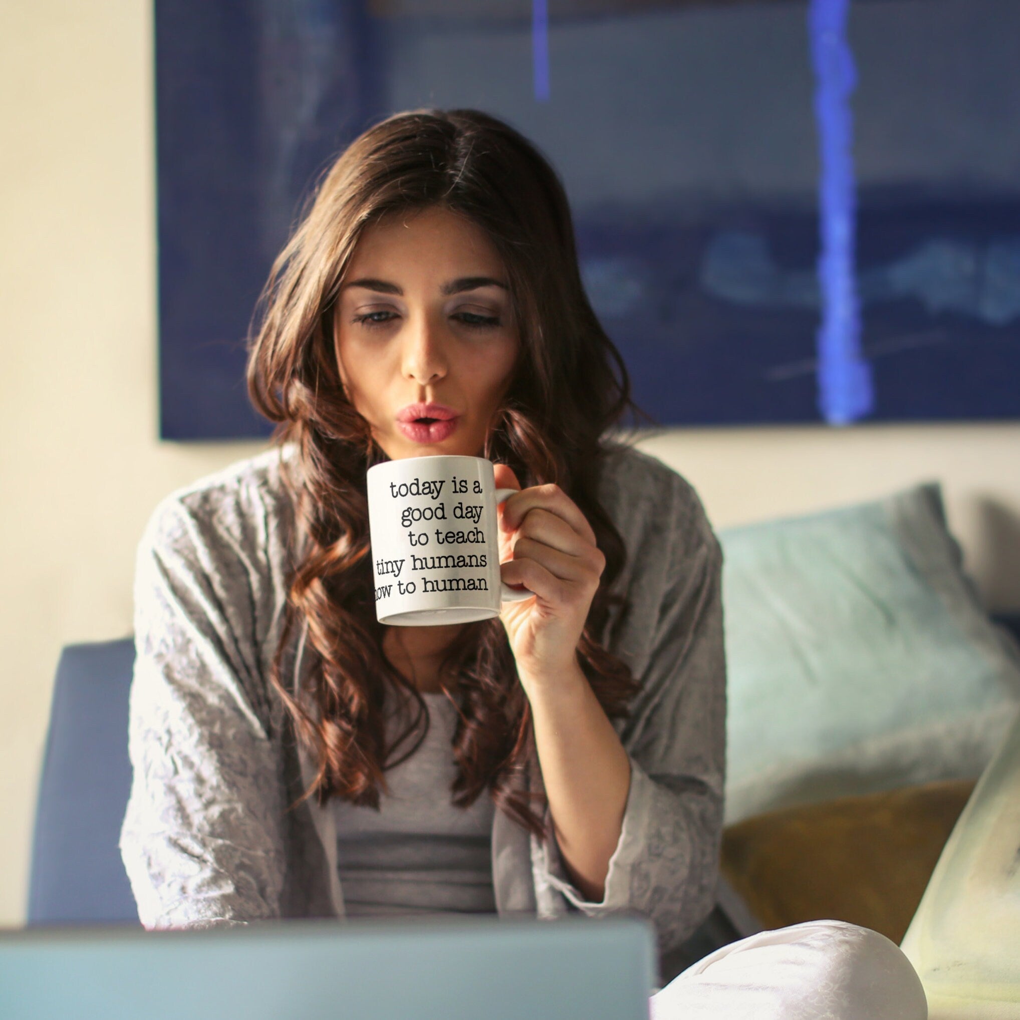 Teaching Tiny Humans Teacher Mug Drinkware La Vie Bien Teaching Tiny Humans Teacher Mug