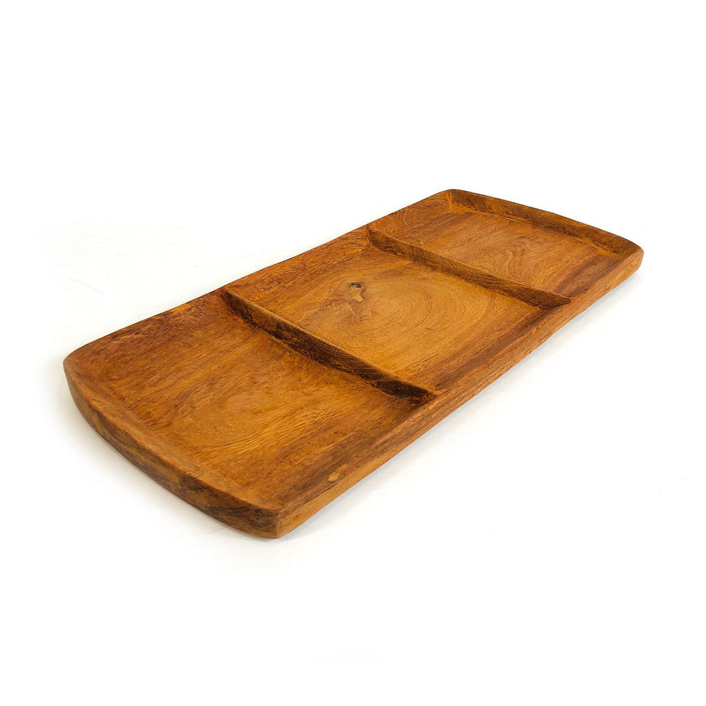 Teak 3 Part Serving Platter La Vie Bien Teak 3 Part Serving Platter