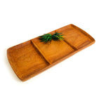 Teak 3 Part Serving Platter La Vie Bien Teak 3 Part Serving Platter
