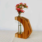 Teak Crescent Propagation Vase Siggy La Vie Bien Teak Crescent Propagation Vase