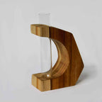 Teak Crescent Propagation Vase Siggy La Vie Bien Teak Crescent Propagation Vase