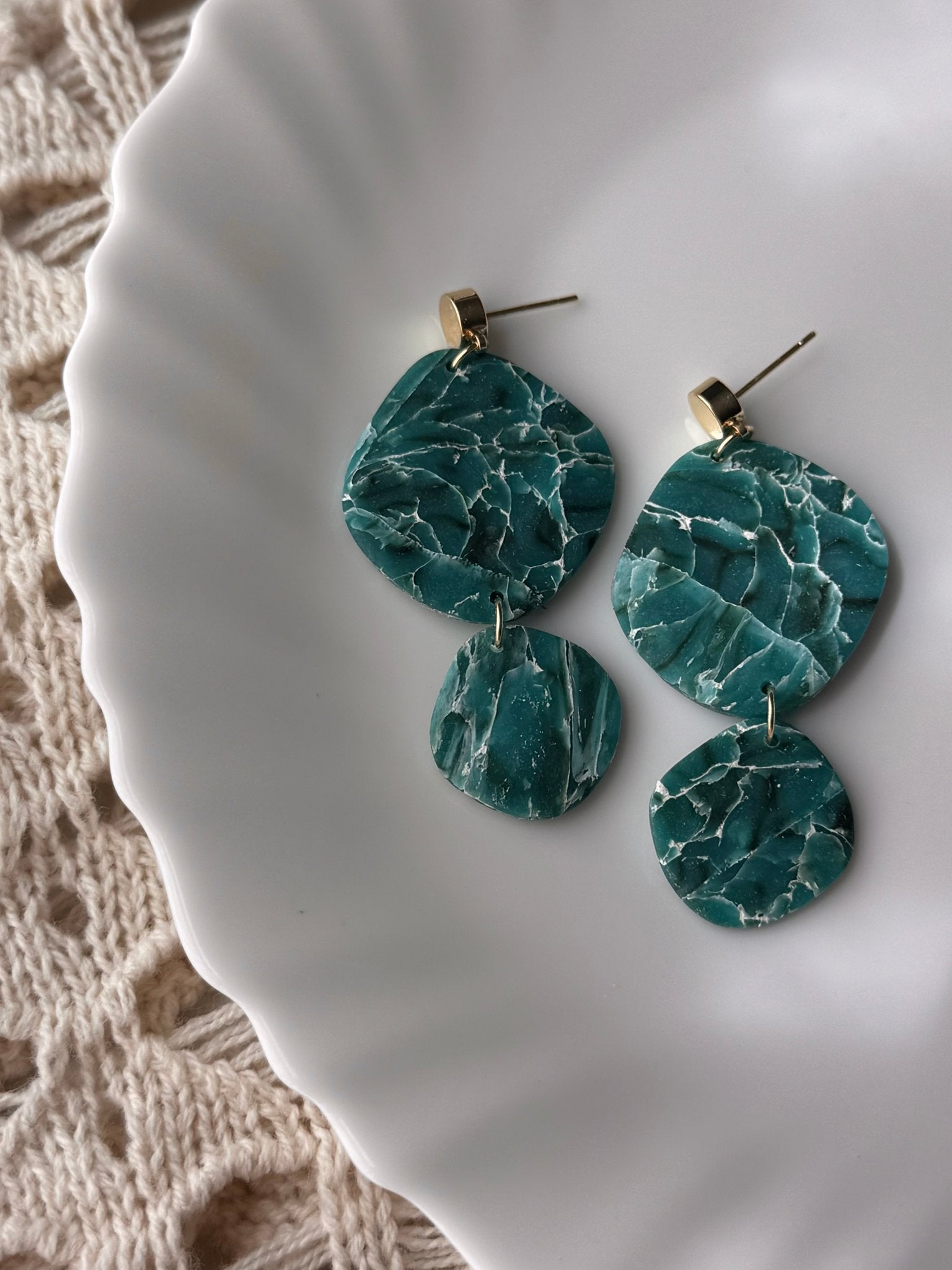 Teal Sea Glass La Vie Bien Teal Sea Glass