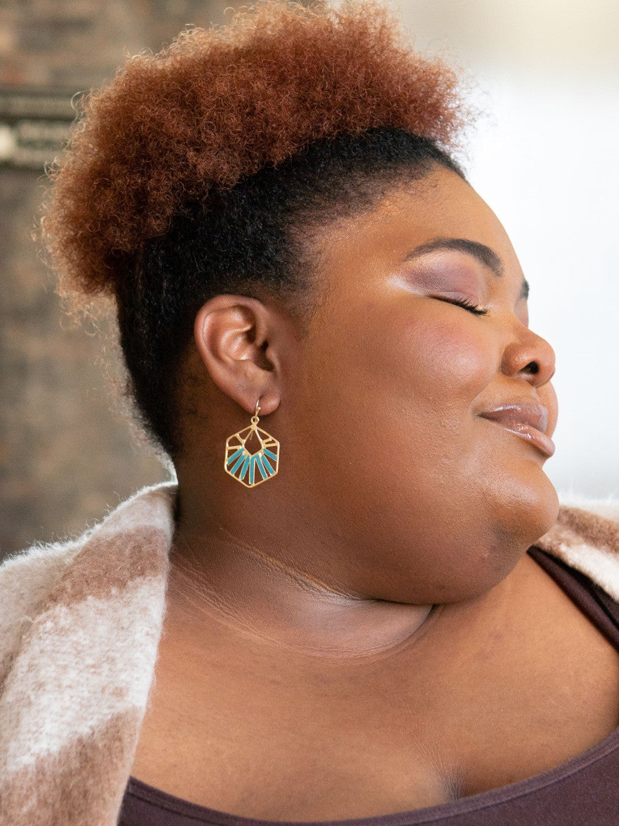 Teal Opulence Earrings