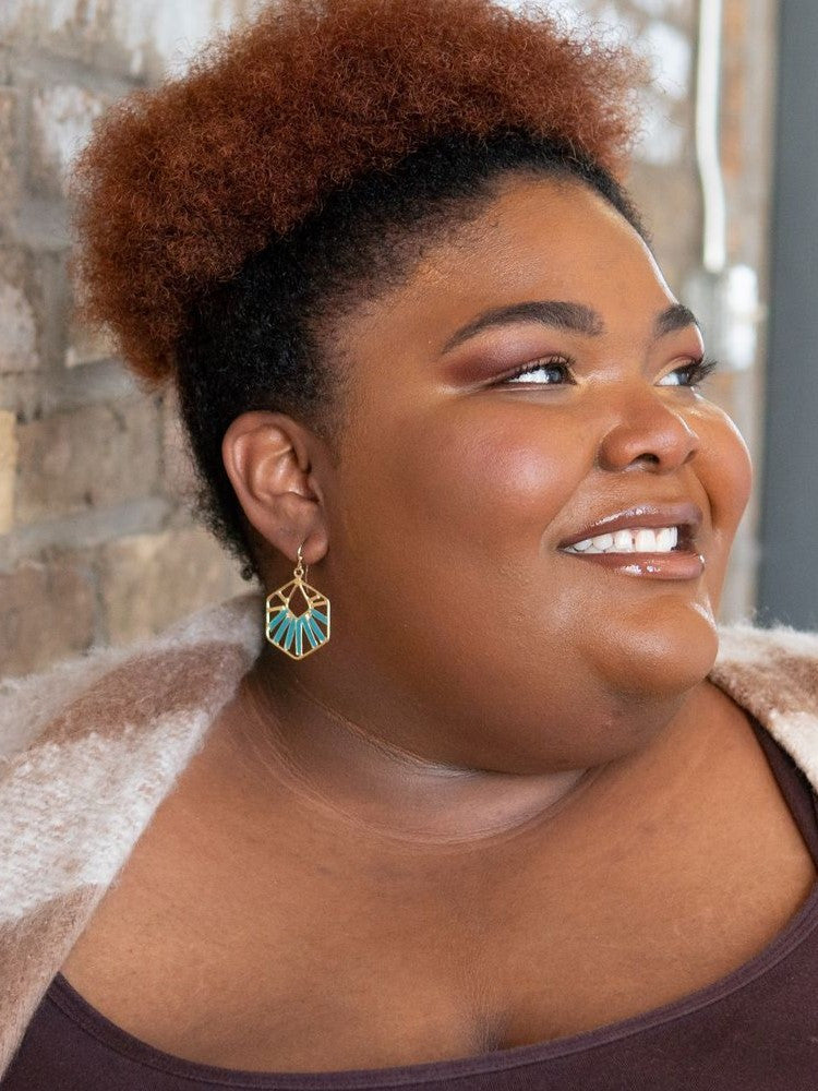 Teal Opulence Earrings