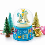 Teddy Bear on Rocking Horse Baby Boy Musical Water Snow Globe Snow Globes > Baby La Vie Bien Teddy Bear on Rocking Horse Baby Boy Musical Water Snow Globe