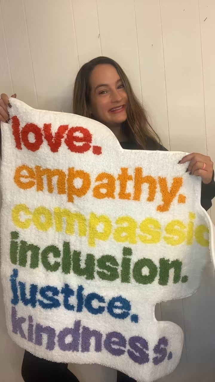 'Kindness Is' Pride Fun Rug