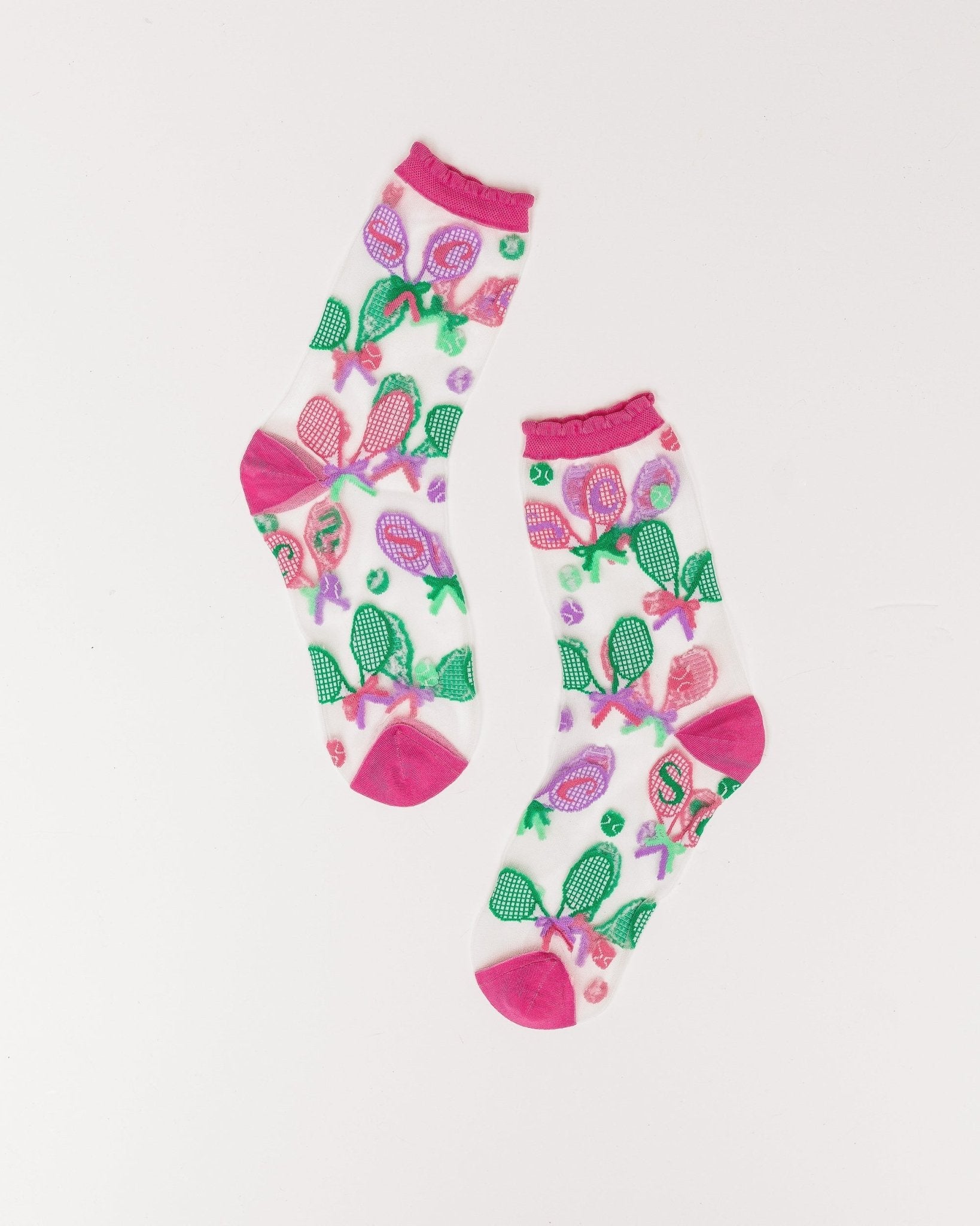 Tenniscore Ruffle Sheer Crew Sock