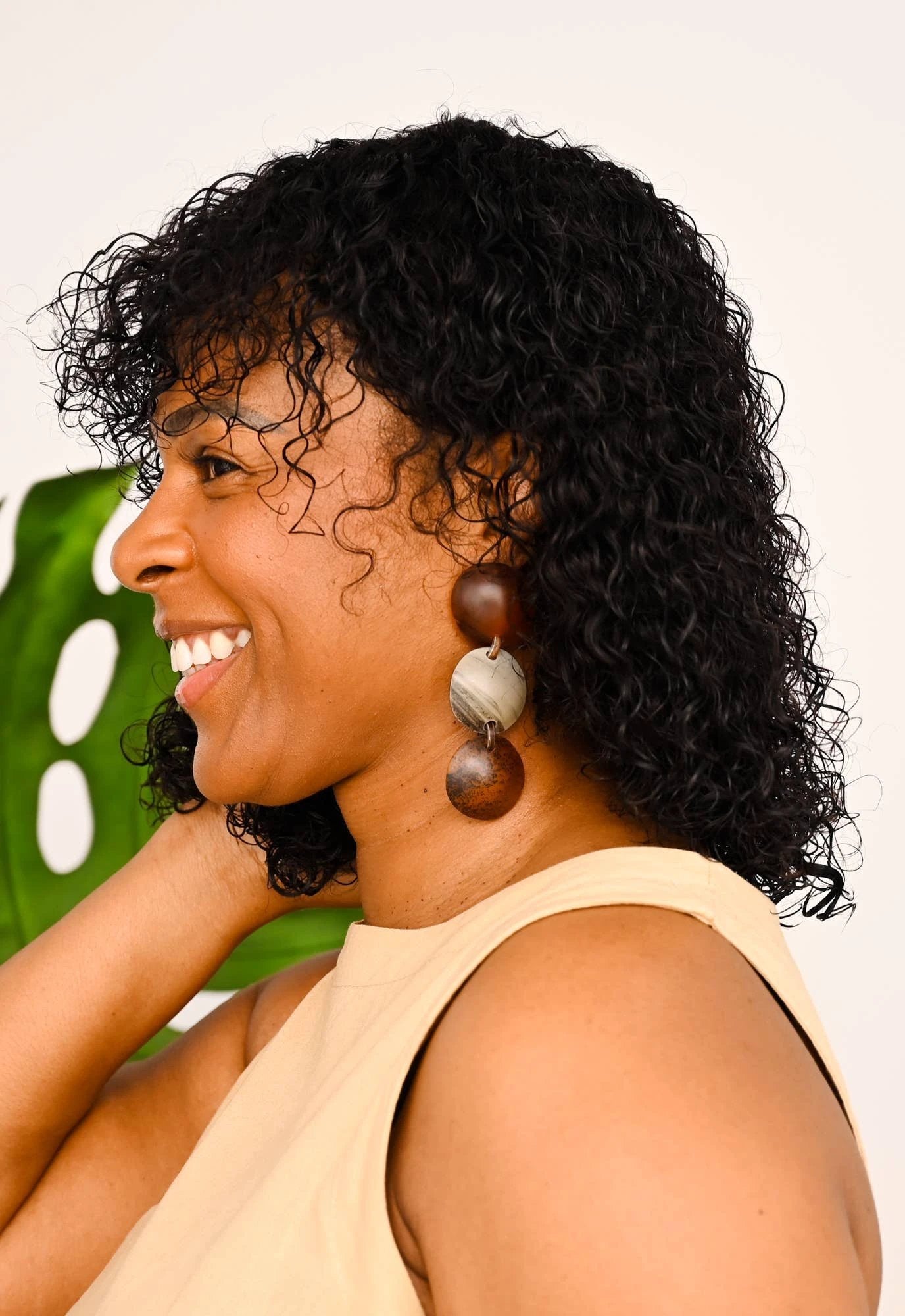 Terra Drop Statement Earrings by Ethical Trade Co