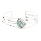 Terra Green Seraphinite and Sterling Silver Cuff Bracelet by Barse Jewelry