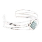 Terra Green Seraphinite and Sterling Silver Cuff Bracelet by Barse Jewelry