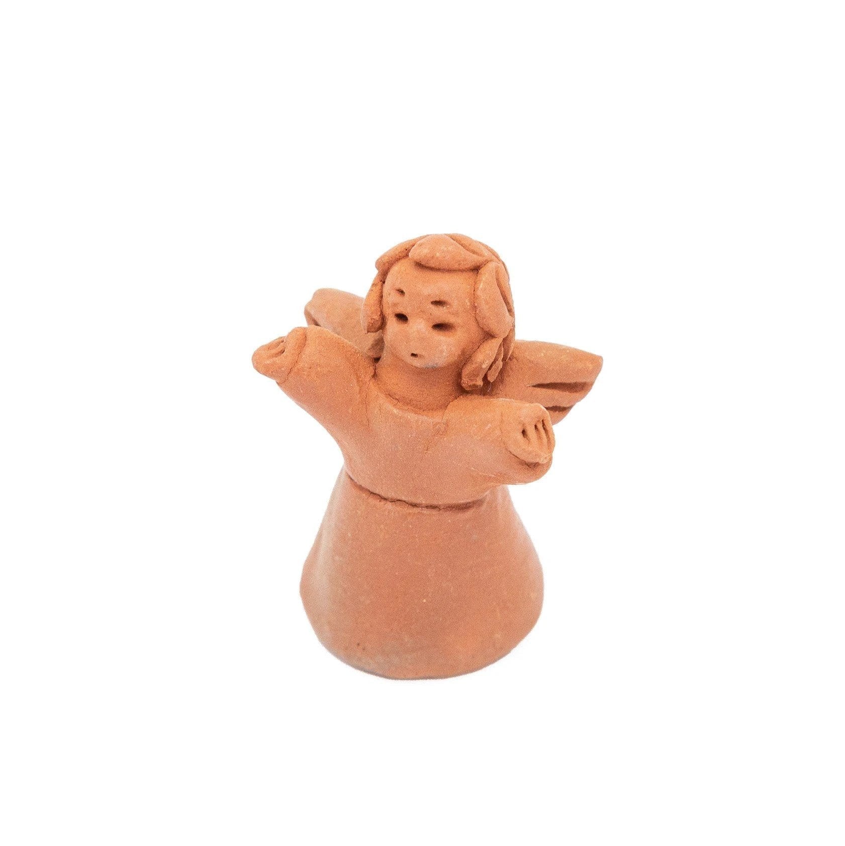 Terracotta Angelito with Pouch by Upavim Crafts