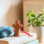 Terracotta Angelito with Pouch Holiday La Vie Bien Terracotta Angelito with Pouch