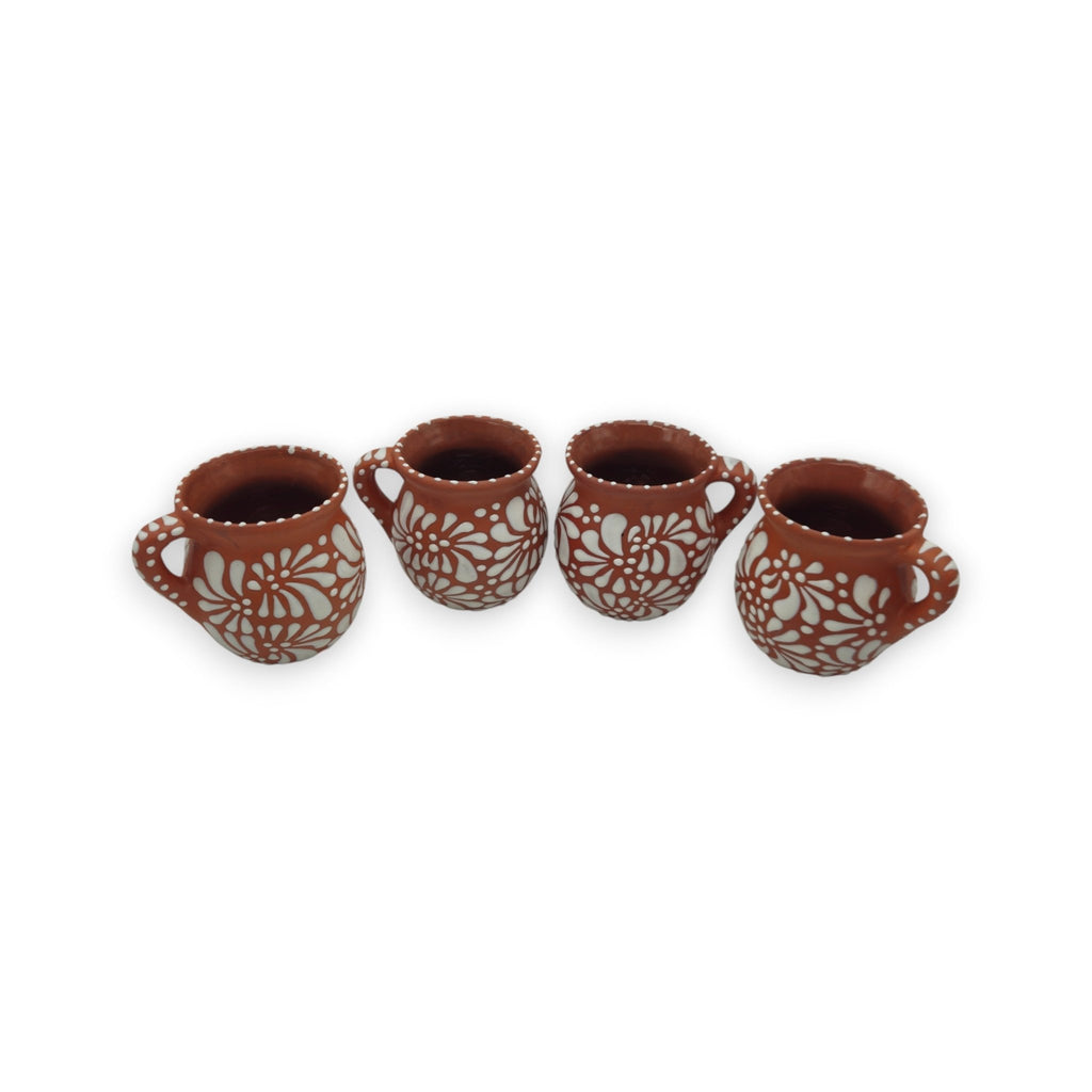 Terracotta Jarrito Mug | Handmade Mexican Relief Pottery Cup Talavera Mug La Vie Bien Terracotta Jarrito Mug | Handmade Mexican Relief Pottery Cup