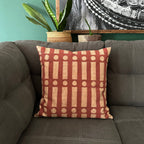Terracotta Lines + Dots Pillow Cover La Vie Bien Terracotta Lines + Dots Pillow Cover