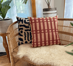 Terracotta Lines + Dots Pillow Cover La Vie Bien Terracotta Lines + Dots Pillow Cover