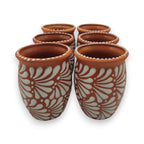 Terracotta Relief Cantarito | Handcrafted Mexican Pottery Cup Talavera Mug La Vie Bien Terracotta Relief Cantarito | Handcrafted Mexican Pottery Cup