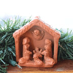 Terracotta Stable Nativity Religious La Vie Bien Terracotta Stable Nativity