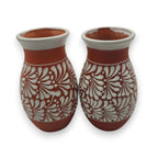 Terracotta Talavera Vase | Mexican Hand-Painted Pot Talavera Planter La Vie Bien Terracotta Talavera Vase | Mexican Hand-Painted Pot