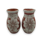 Terracotta Talavera Vase | Mexican Hand-Painted Pot