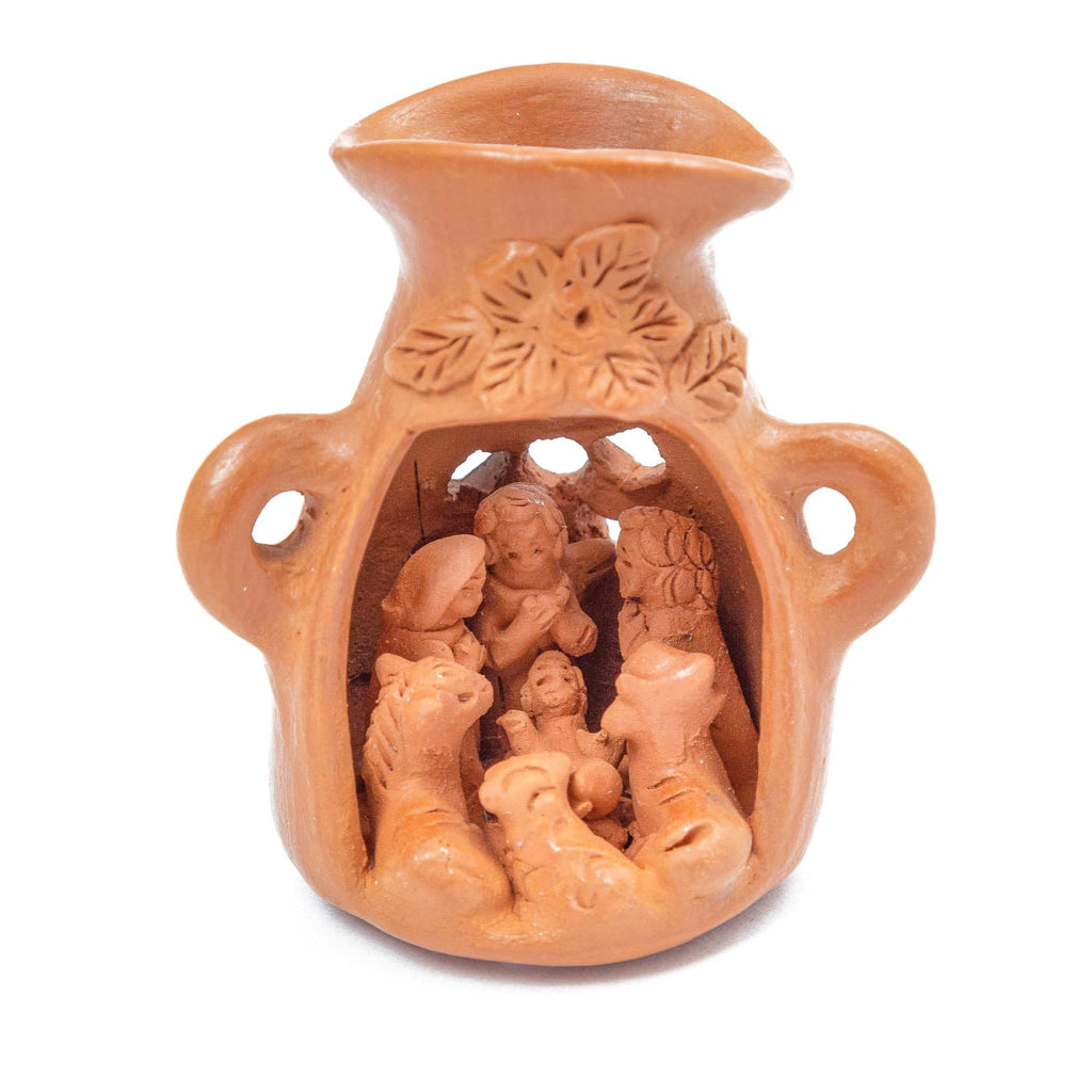 Terracotta Vessel Nativity Scene Religious La Vie Bien Terracotta Vessel Nativity Scene
