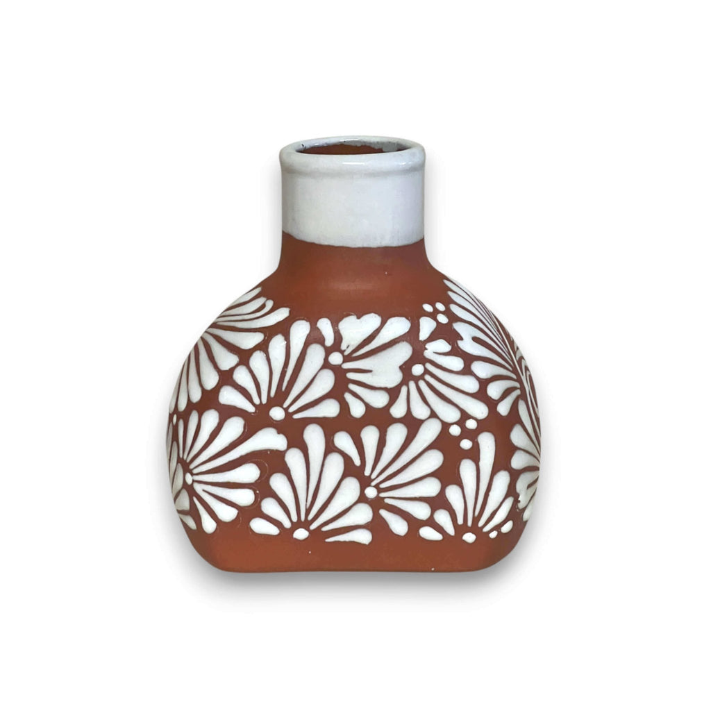 Terracotta Water Carafe Set | Hand - Painted Talavera - Style Bedside Decanter Mexican Decanter La Vie Bien Terracotta Water Carafe Set | Hand - Painted Talavera - Style Bedside Decanter