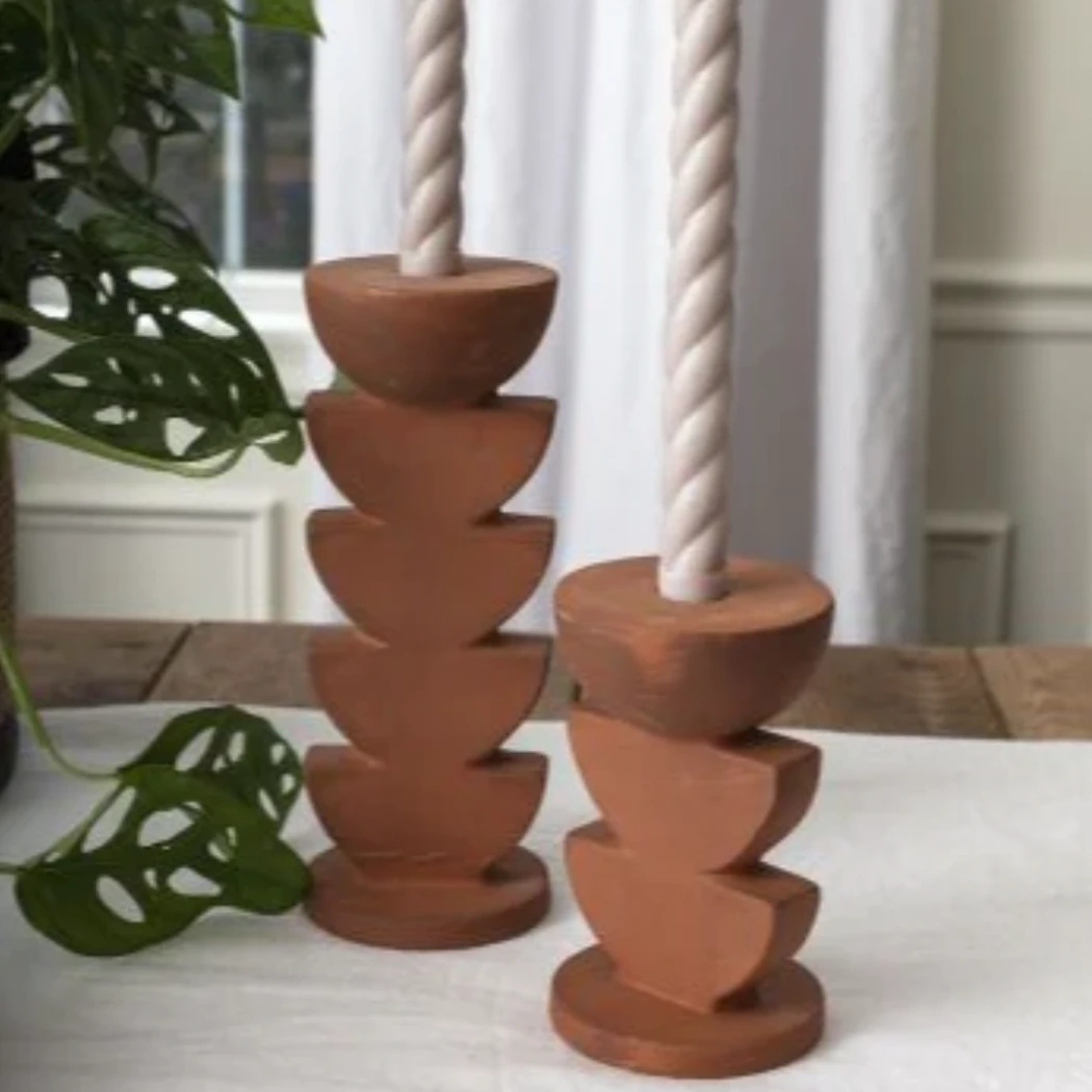 Terratotem Candle Holder by Source by Studio Skara