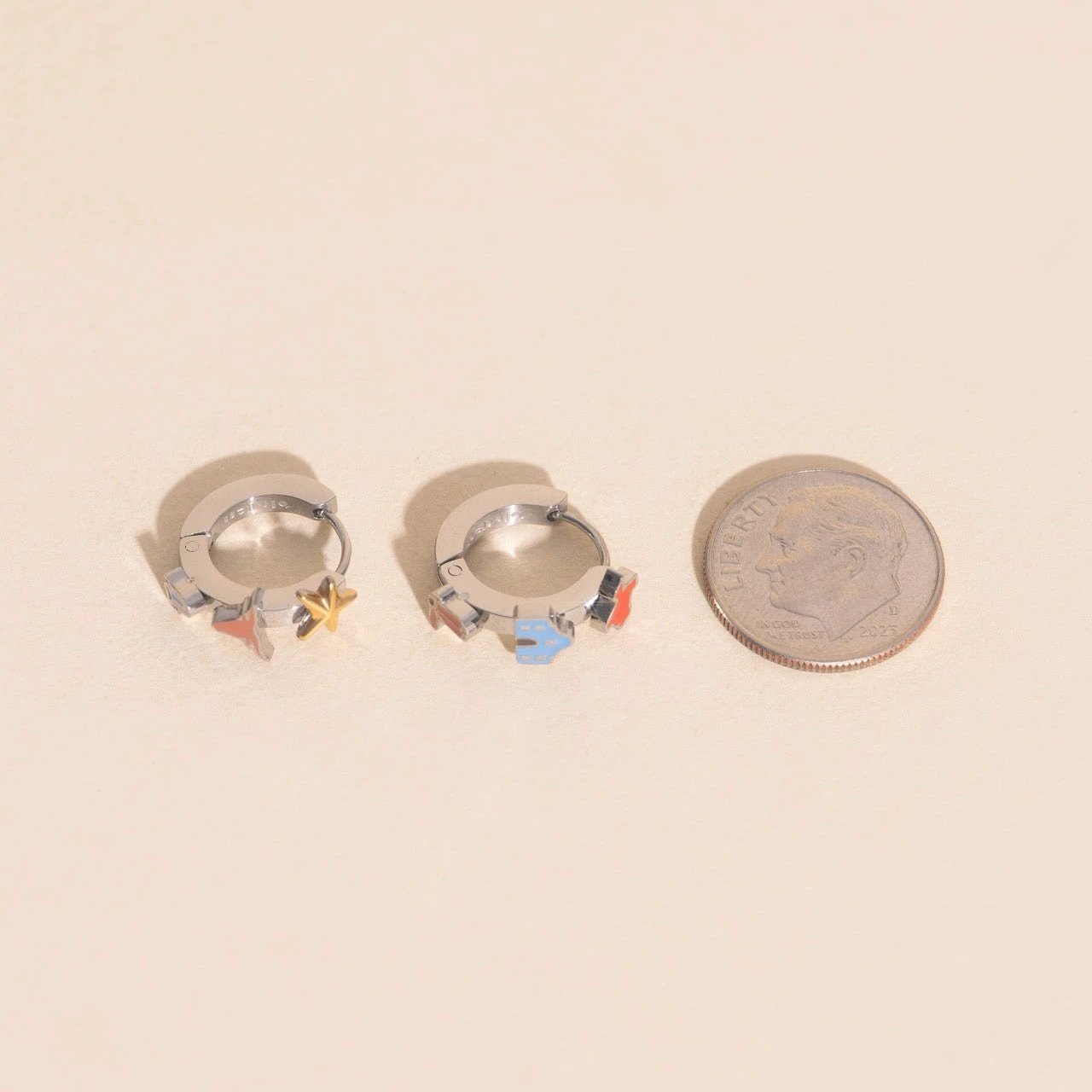 Texas 3D Huggie Hoop Earrings by Oh Clementine