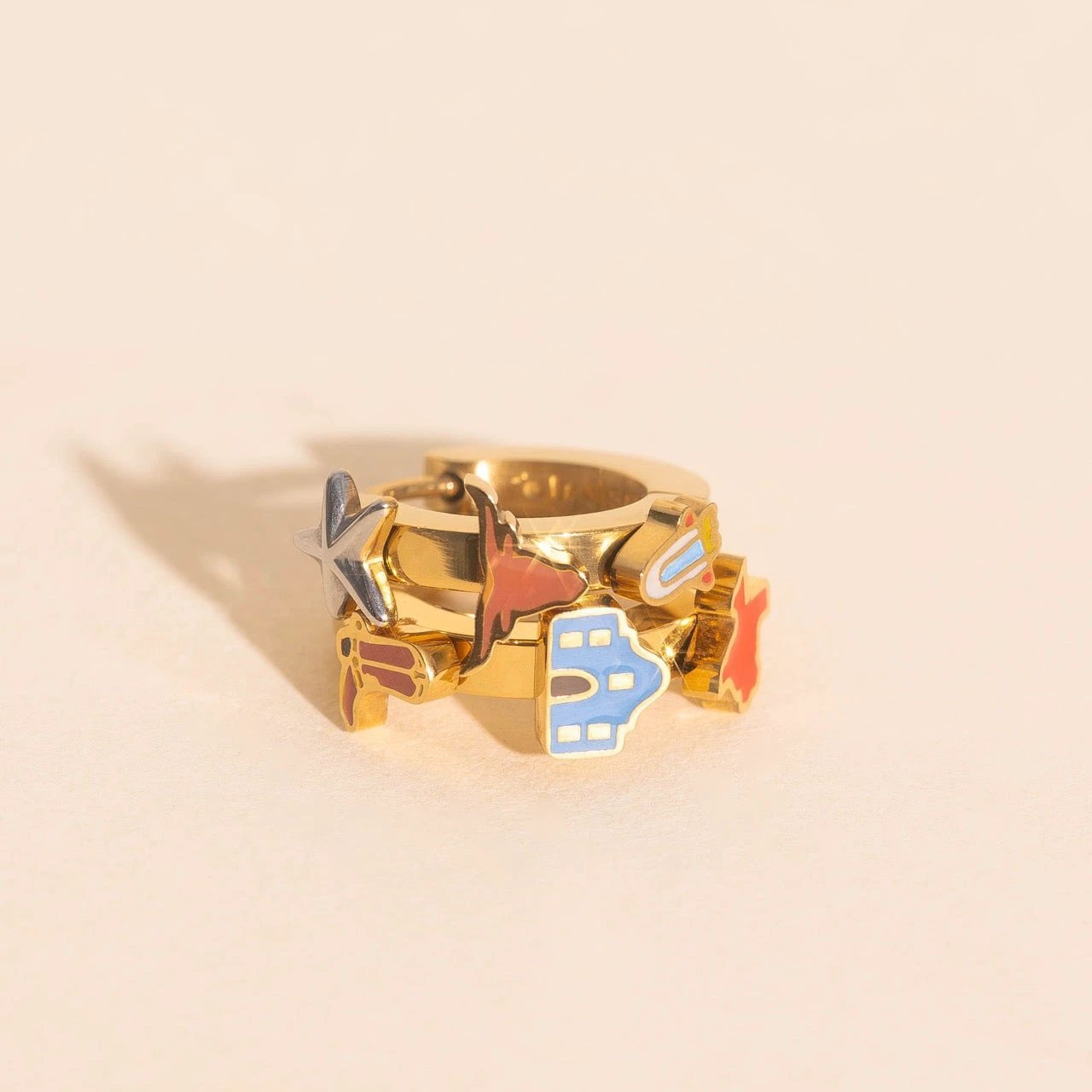 Texas 3D Huggie Hoop Earrings by Oh Clementine