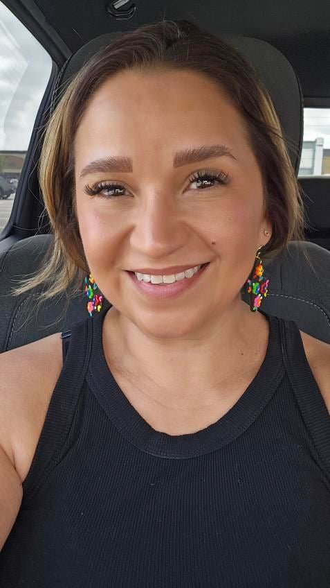 Texas Embroidered Earrings La Vie Bien Texas Embroidered