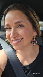 Texas Embroidered Earrings La Vie Bien Texas Embroidered