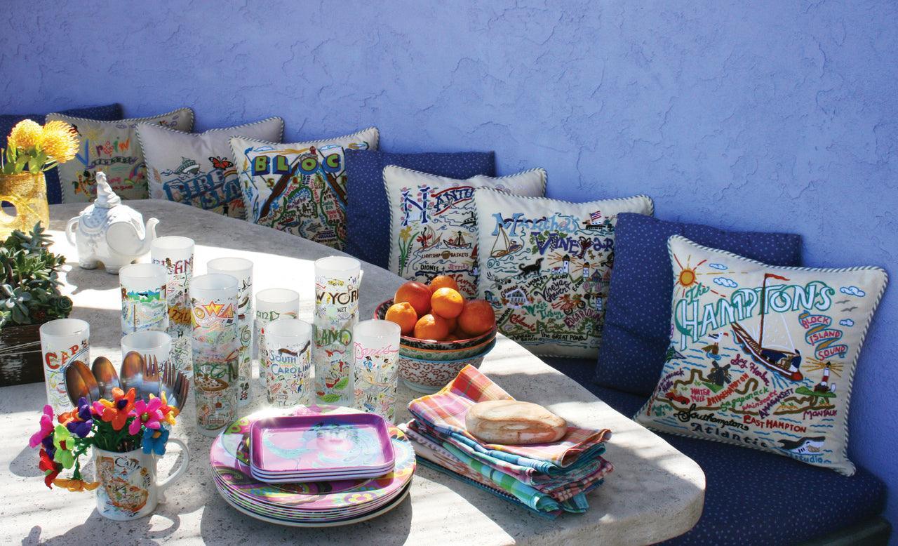 Texas Hand - Embroidered Pillow Pillows La Vie Bien Texas Hand - Embroidered Pillow