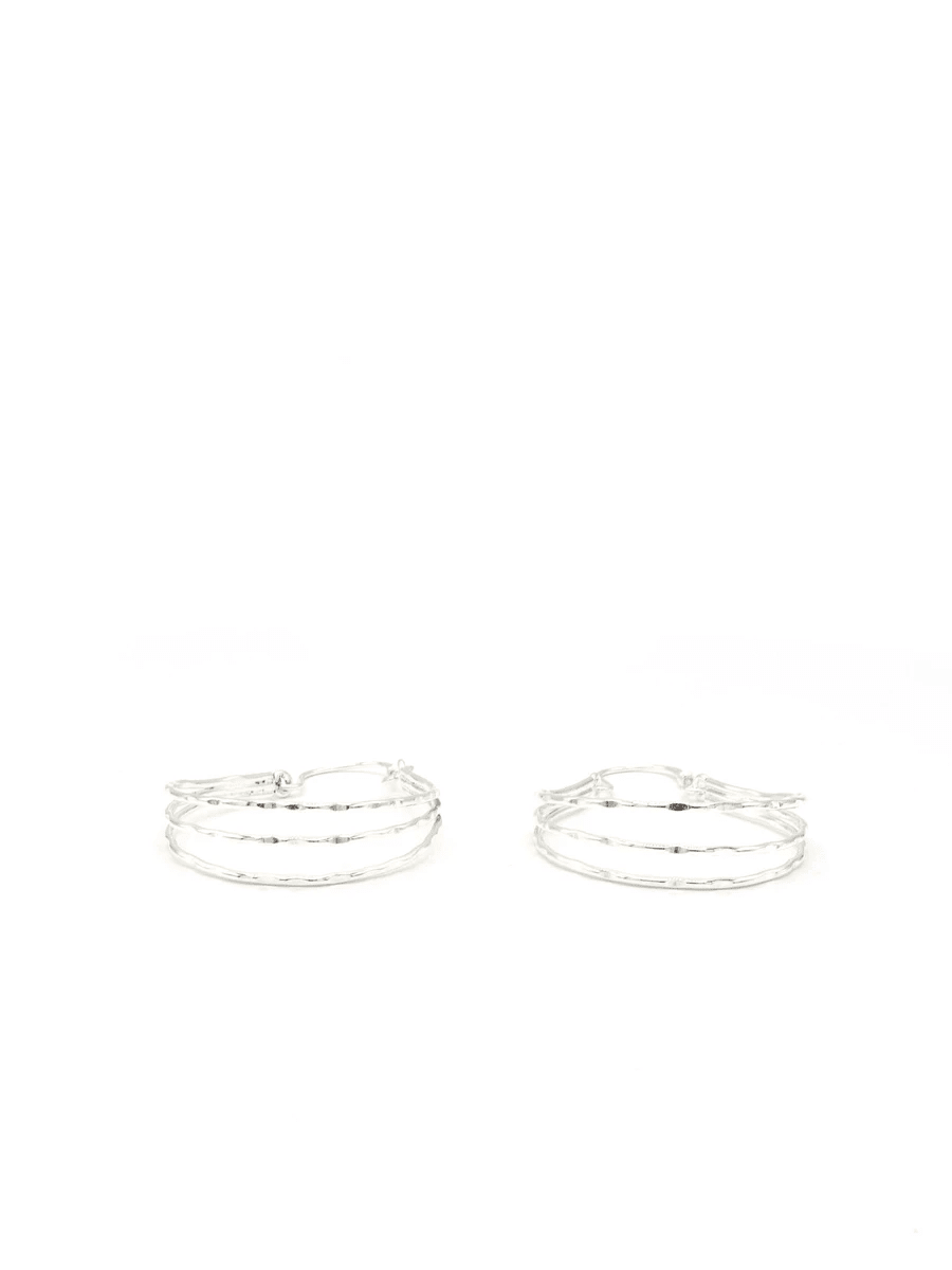 Textured Lines Hoops