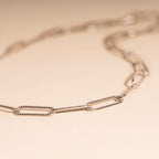 Textured Paperclip Necklace by Oh Clementine