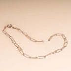 Textured Paperclip Necklace by Oh Clementine
