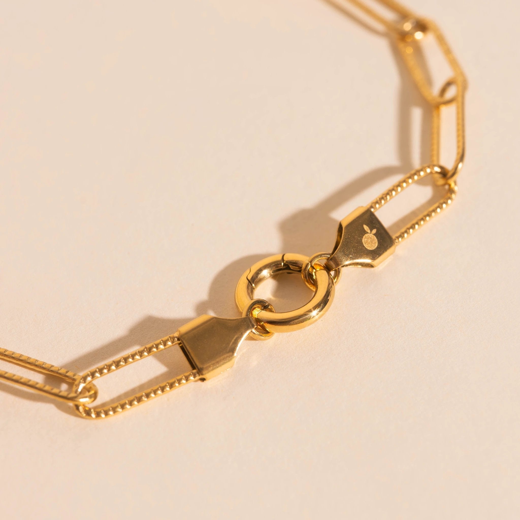 Textured Paperclip Necklace by Oh Clementine