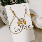 Textured Teardrop Earrings by Derive Jewelry