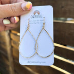 Textured Teardrop Earrings by Derive Jewelry