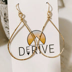 Textured Teardrop Earrings by Derive Jewelry