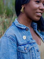 Textured Triangle Studs