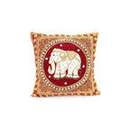Thai Elephant Embroidered Pillow Cover - Thailand Decor La Vie Bien Thai Elephant Embroidered Pillow Cover - Thailand