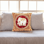 Thai Elephant Embroidered Pillow Cover - Thailand Decor La Vie Bien Thai Elephant Embroidered Pillow Cover - Thailand