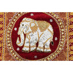 Thai Elephant Embroidered Pillow Cover - Thailand Decor La Vie Bien Thai Elephant Embroidered Pillow Cover - Thailand