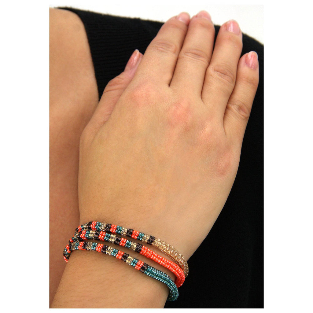Thanda Zulu Beaded Wrap Bracelet/Necklace Bracelets - Fashion La Vie Bien Thanda Zulu Beaded Wrap Bracelet/Necklace