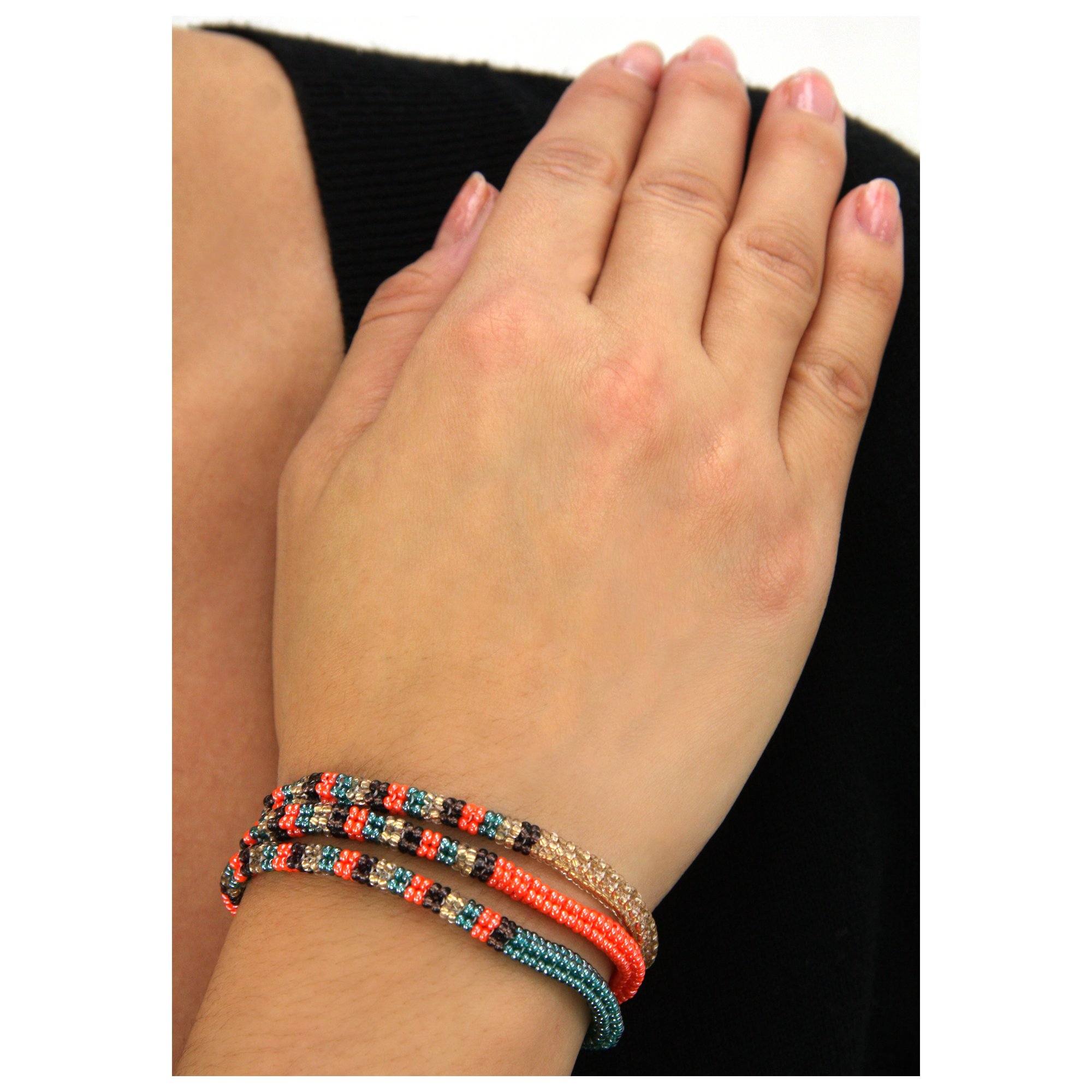 Thanda Zulu Beaded Wrap Bracelet/Necklace Bracelets - Fashion La Vie Bien Thanda Zulu Beaded Wrap Bracelet/Necklace